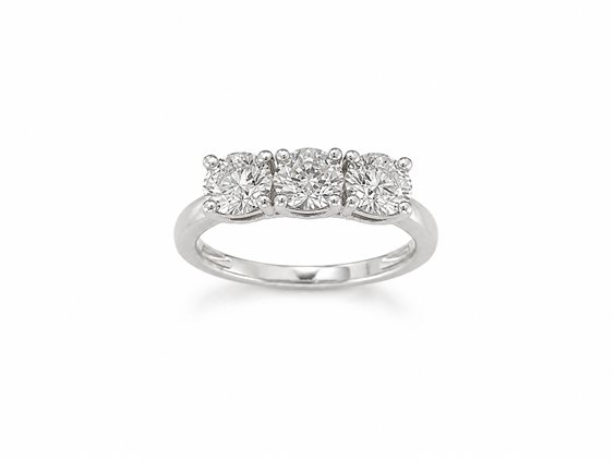 Anello Crivelli Donna TRILOGY in Oro bianco Diamante 1.50 Ct 000-4449-372 - 000-4449-372